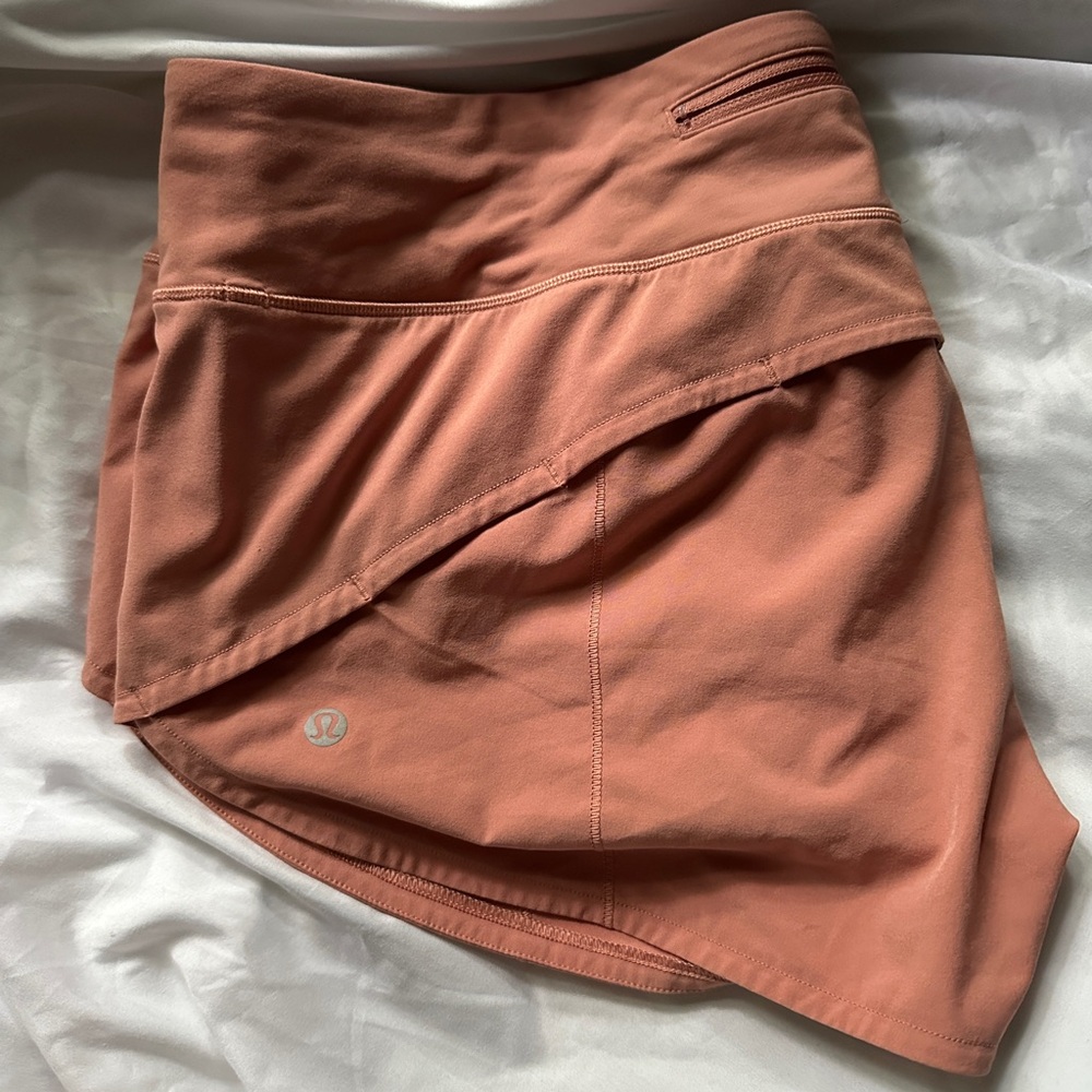 Lululemon Pink Savannah Speed Up Shorts